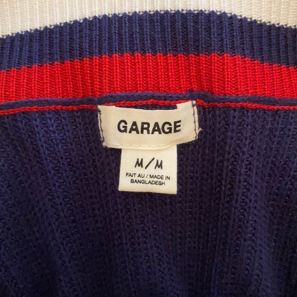 Garage Medium Navy Blue Knit Blouse - Picture 3 of 3
